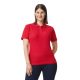 SOFTSTYLE® LADIES' DOUBLE PIQUÉ POLO WITH 3 COLOUR-MATCHED BUTTONS