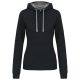 LADIES’ CONTRAST HOODED SWEATSHIRT