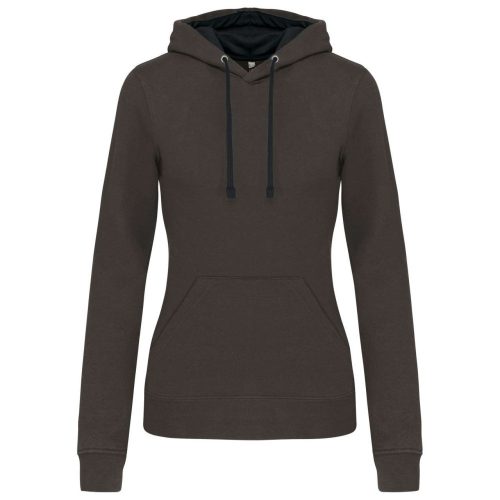 LADIES’ CONTRAST HOODED SWEATSHIRT