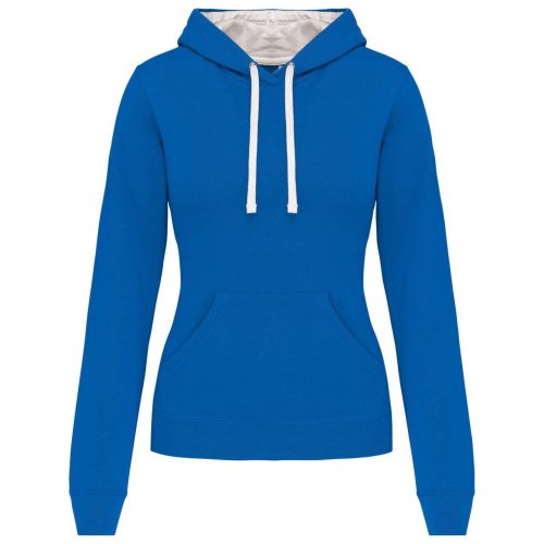 LADIES’ CONTRAST HOODED SWEATSHIRT