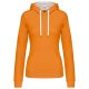 LADIES’ CONTRAST HOODED SWEATSHIRT