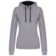 LADIES’ CONTRAST HOODED SWEATSHIRT