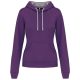 LADIES’ CONTRAST HOODED SWEATSHIRT