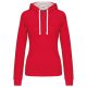 LADIES’ CONTRAST HOODED SWEATSHIRT