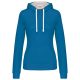 LADIES’ CONTRAST HOODED SWEATSHIRT