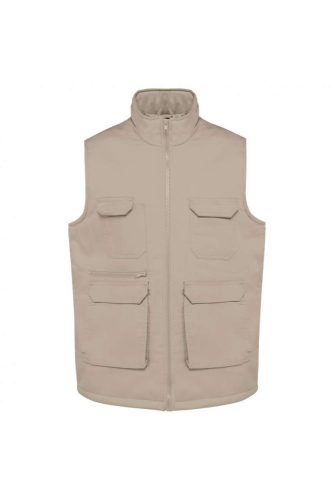 UNISEX PADDED MULTI-POCKET POLYCOTTON VEST