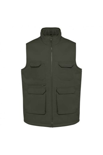 UNISEX PADDED MULTI-POCKET POLYCOTTON VEST