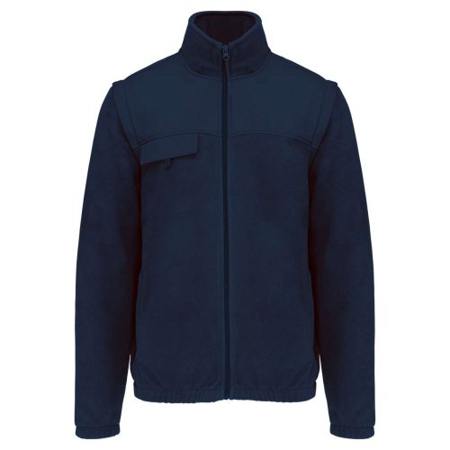 FLEECE JACKET WITH REMOVABLE SLEEVES