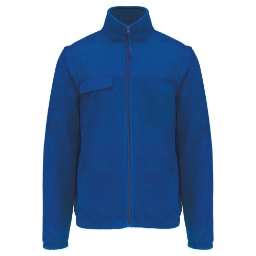 FLEECE JACKET WITH REMOVABLE SLEEVES